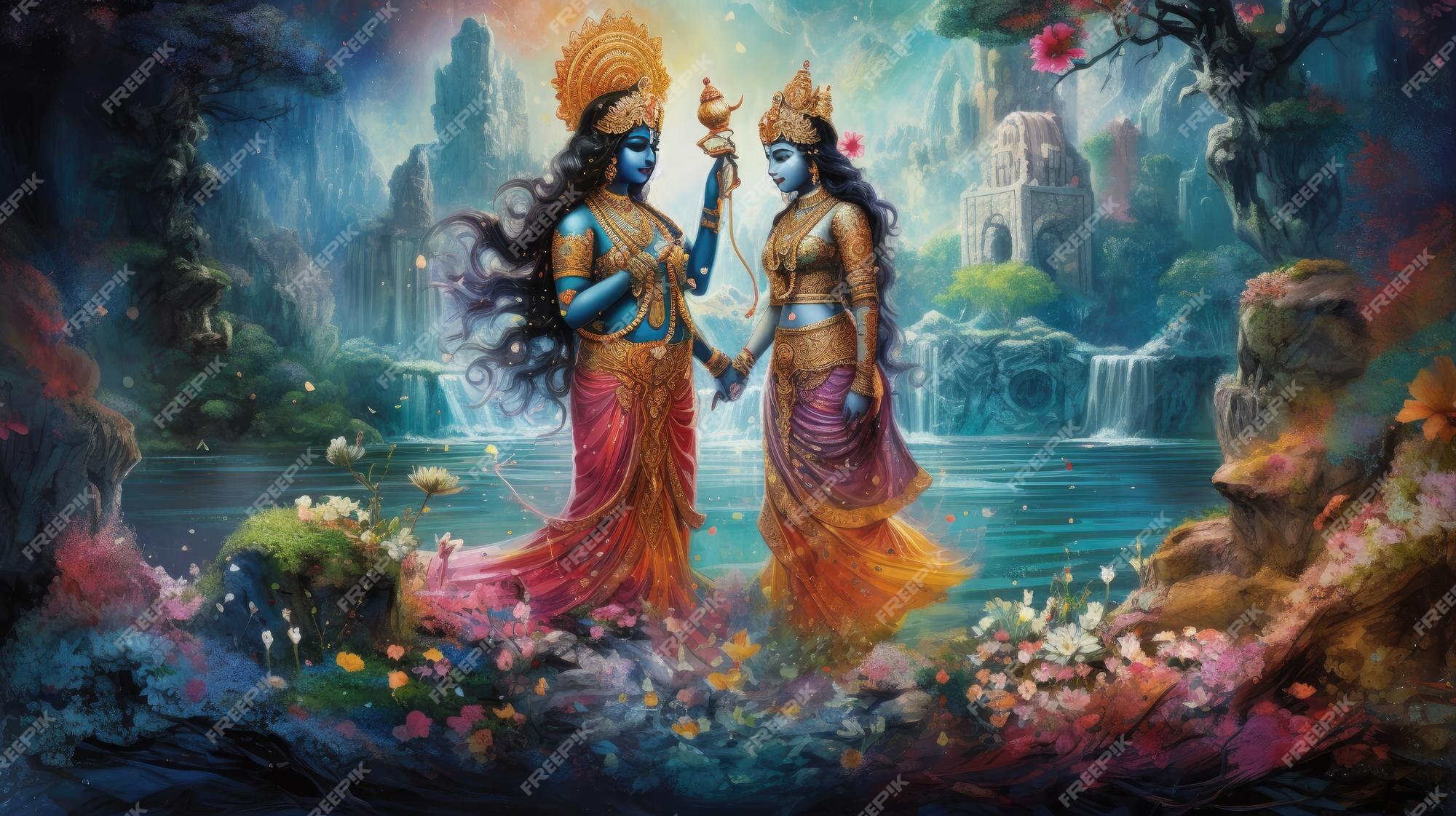 Radha e Krishna (A Natureza da Divindade) - Paresha 