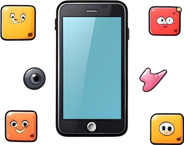 Foto símbolo de smartphone ícone de dispositivo móvel emblema de tecnologia moderna gráfico de telefone celular gadget portátil