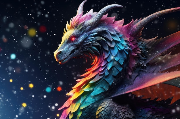 Símbolo do dragão do ano 2024