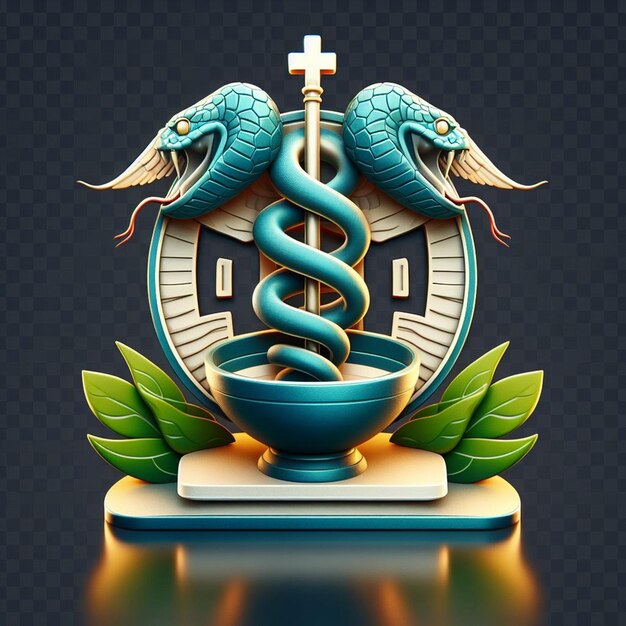 Símbolo e icono del Caduceo para el Día Internacional de los Médicos