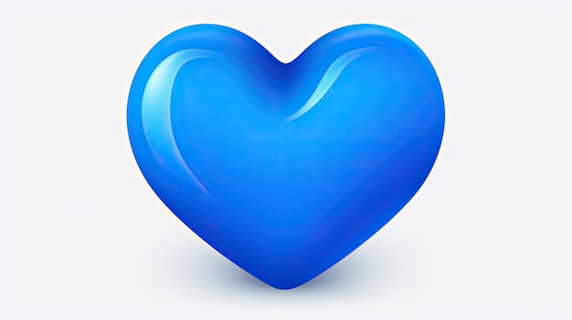 Foto símbolo del emoji del corazón azul