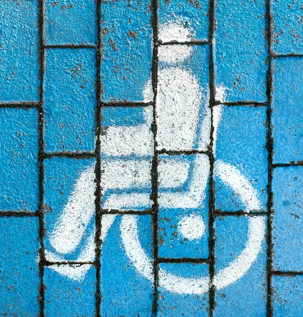 Símbolo de estacionamiento para discapacitados