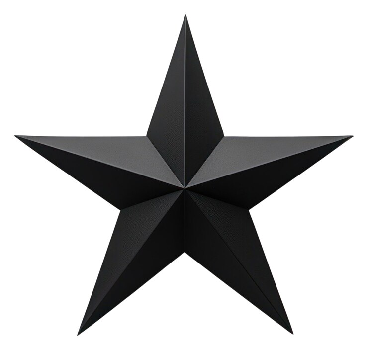 Foto símbolo de la estrella de png estrella negra