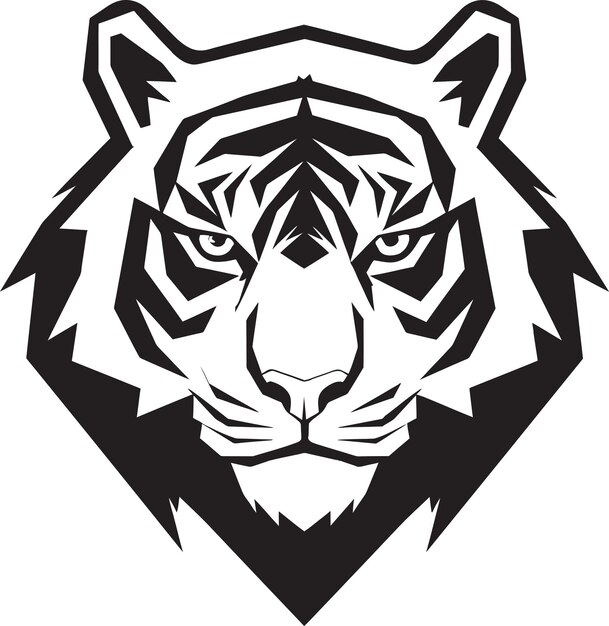 Foto símbolo icônico impressionante do logotipo do tigre vetor wildcat