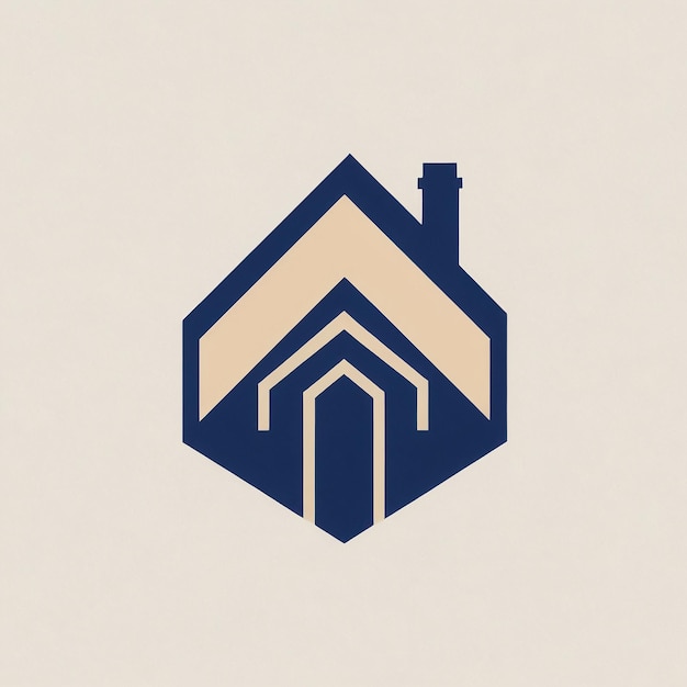 Foto símbolo del logotipo de la casa de bienes raíces un logotipo de casa con una forma de casa