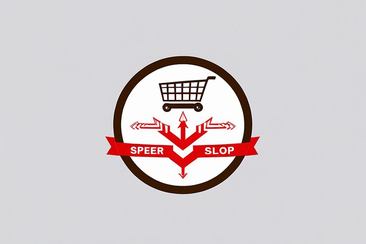 Foto símbolo del logotipo de venta con descuento de compras de la tienda minorista
