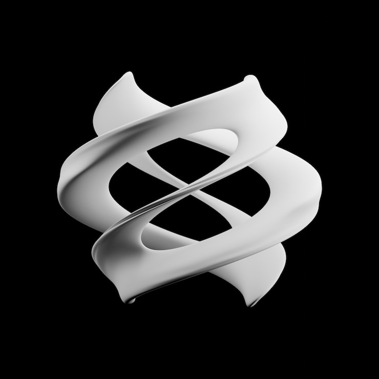 Foto símbolo de modelo base 3d hecho en blender