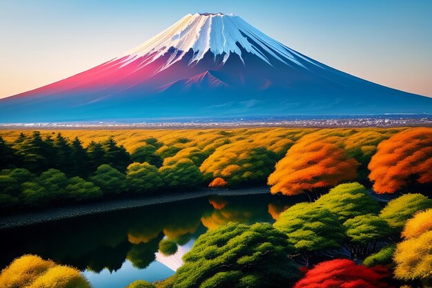 Símbolo nacional de Japón Turismo monte fuji Punto de referencia representativo Hermosa montaña