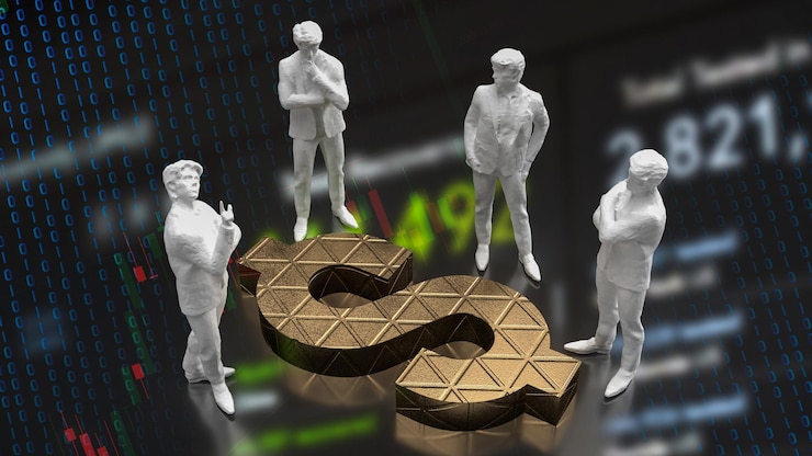 Foto el símbolo de negocio y dólar para el concepto de finanzas o dinero representación 3d
