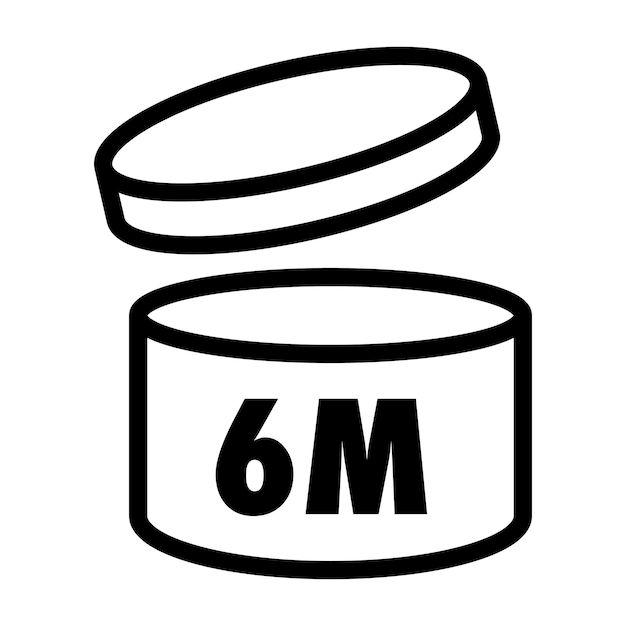 Símbolo de Pao vector de color de línea negra de 6 m
