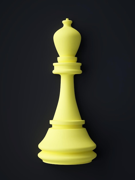 Simbolo de la pieza de ajedrez del obispo 3d