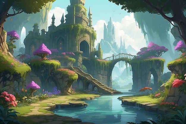 Símbolo de pureza Medio ambiente de videojuego Arte conceptual