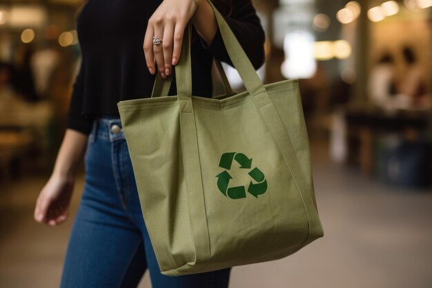 Foto el símbolo de reciclaje y el reciclaje ambiental reducen el concepto de reutilización