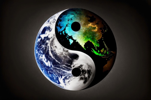 El símbolo de Yinyang recuerda la integridad del mundo que consta de antípodas