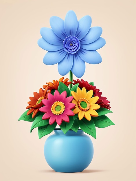 Foto un simple arte floral minimalista con colores suaves usando el estilo boho