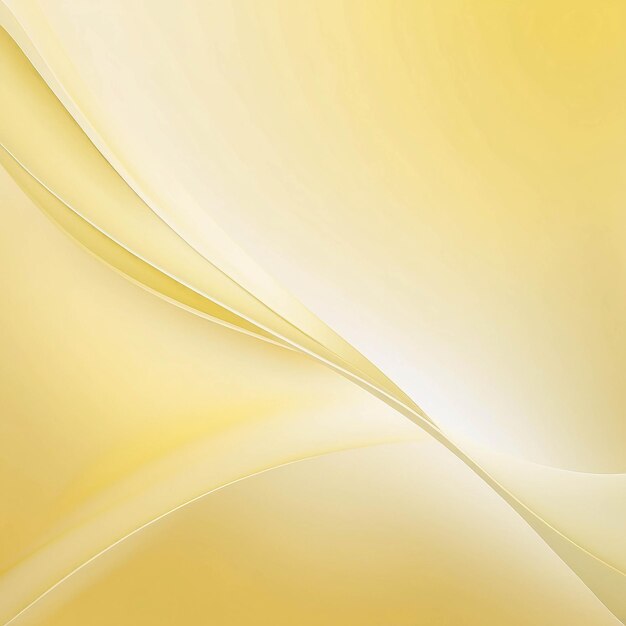 Simple Gradiente Amarillo brillante Ilustración abstracta Papel de pared Curva Ornamento floral Decoración