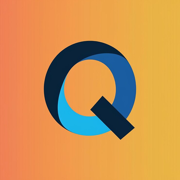 Foto simple inicial letra q logo aislado en doble fondo utilizable para negocios y logotipos de marca elemento de plantilla de diseño de logotipo vectorial plano