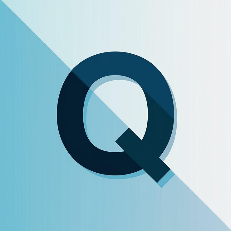 Foto simple inicial letra q logo aislado en doble fondo utilizable para negocios y logotipos de marca elemento de plantilla de diseño de logotipo vectorial plano