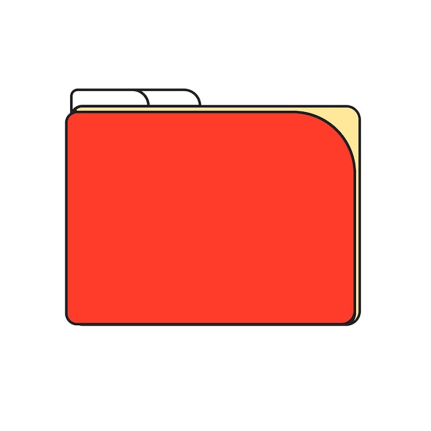 Simple Red Folder Icon