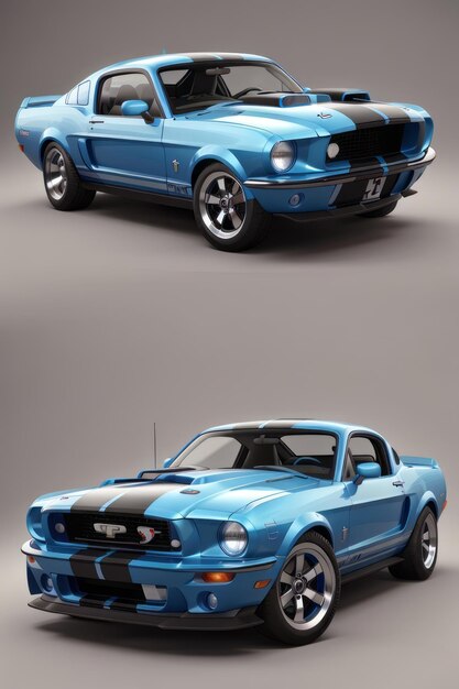 Simplemente los sprites de diseño de Shelby mustang