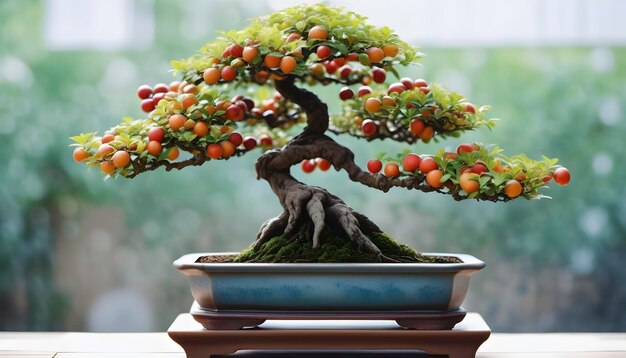 Foto la simplicidad de los bonsai