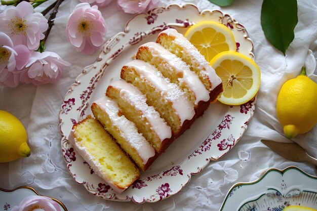 Simplicidade de Primavera Fatias de Torta de Limão com Farmcore Chic