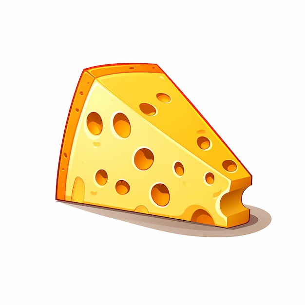 Foto simplified_flat_art_illustration_of_cheese