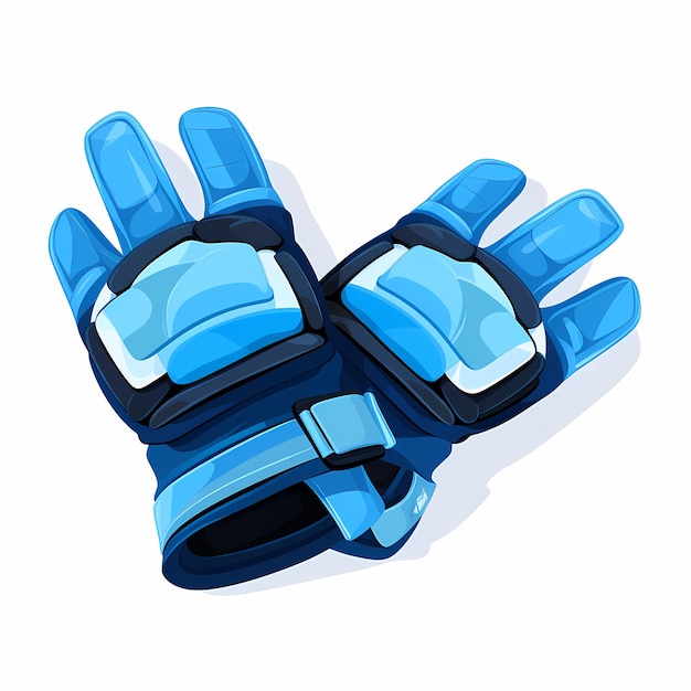 Foto simplified_flat_art_illustration_of_ski_gloves