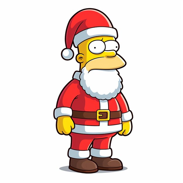 Foto los simpsons navidad clip art generativo ai