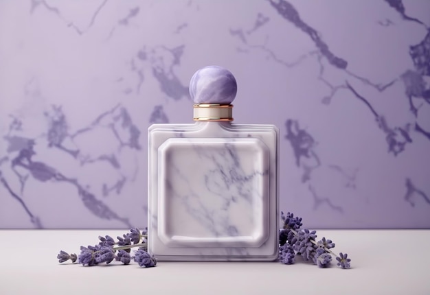 Simulação de perfume de lavanda