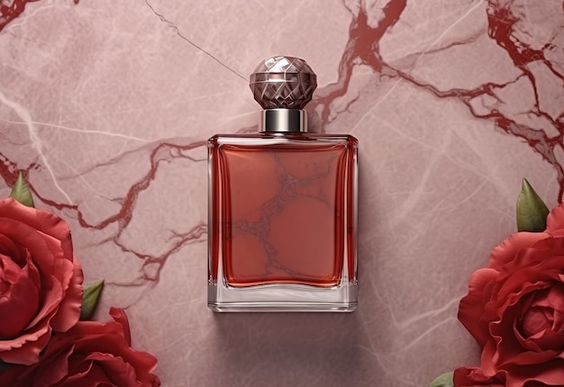 Simulação de perfume de rosa