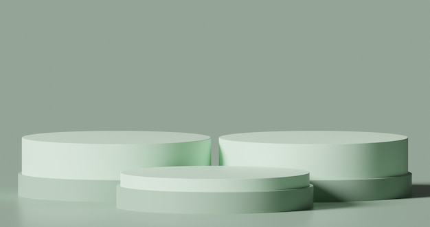Simulacros de podio para la presentación del producto concepto mínimo abstracto