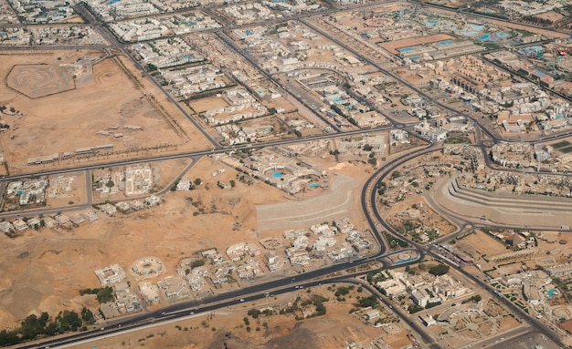 Sinai Halbinsel. Blick aus dem Flugzeug