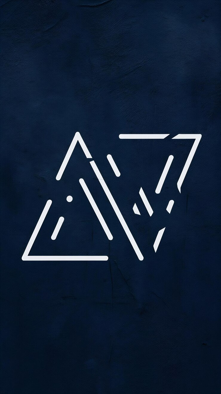 Foto sinais de empresa com ícone de logotipo aw e wa limpos