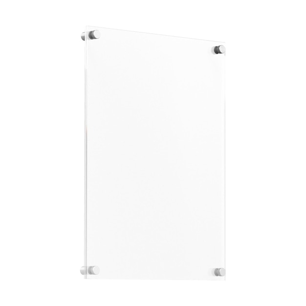 Sinal de cartaz 3D png desenho branco fundo transparente