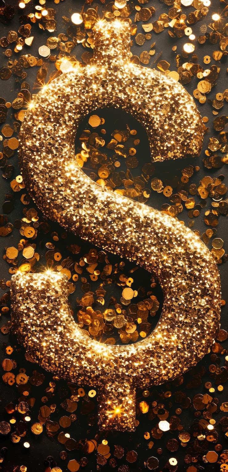 Foto sinal de dólar símbolo onipresente de riqueza comércio e finanças globais economia e transações poder e transações financeiras em todo o mundo