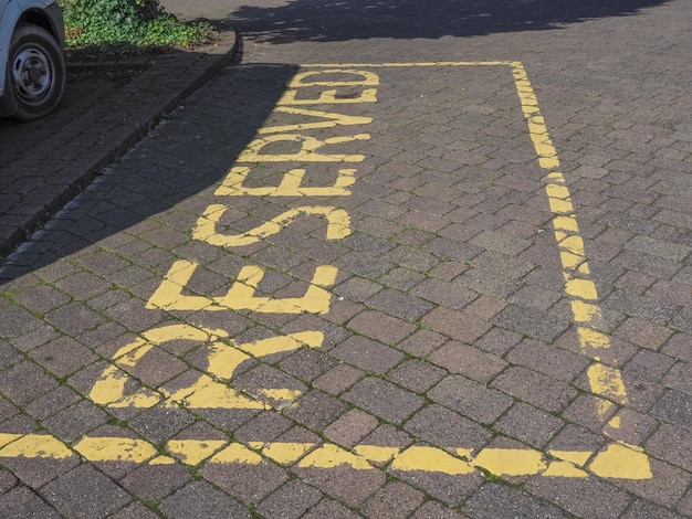 Sinal de estacionamento reservado