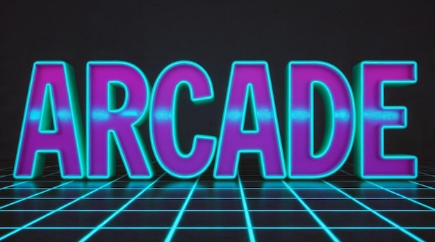 Sinal de Neão de Arcade