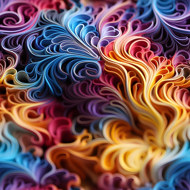 Foto sinapses fractal vibrantes