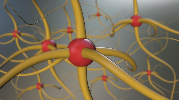 Sinapsis cerebral entre neuronas cerebrales