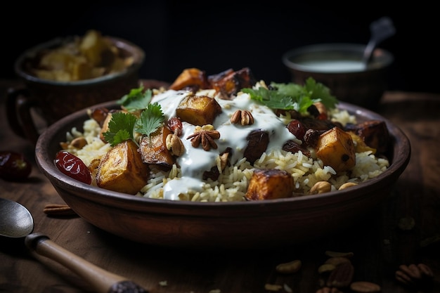 Sindhi Biryani mit Tangy-Joghurt