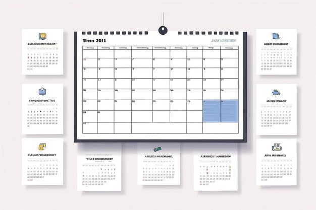 Sinfonía del calendario de trabajo remoto