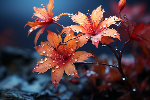 Una sinfonía de colores escena de hojas de otoño