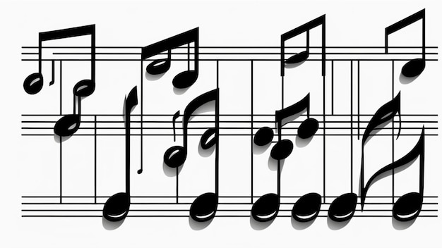 Sinfonía de notas musicales