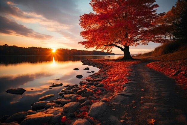 Foto sinfonía de otoño de la paleta de las sombras