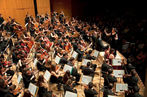 Sinfonieorchester auf der Bühne