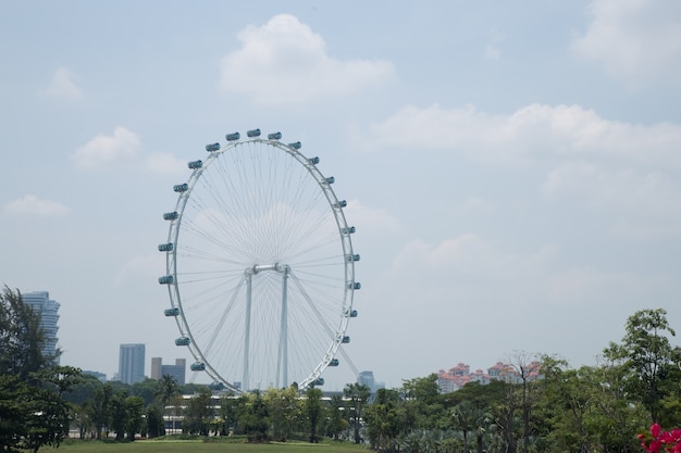 Singapore Flyer tagsüber.