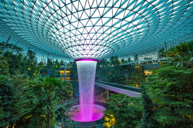 Singapur Changi Flughafenbrunnen