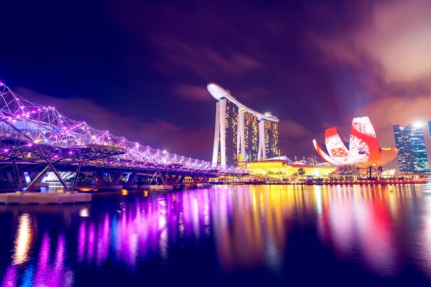 Singapur in der Nacht