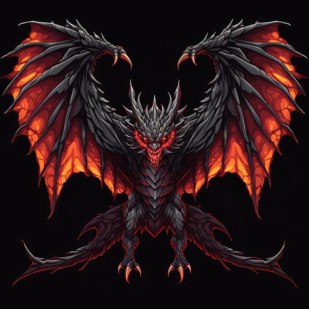 Sinister Wings desencadeou um Roaring Evil Dragon RPG Sprite